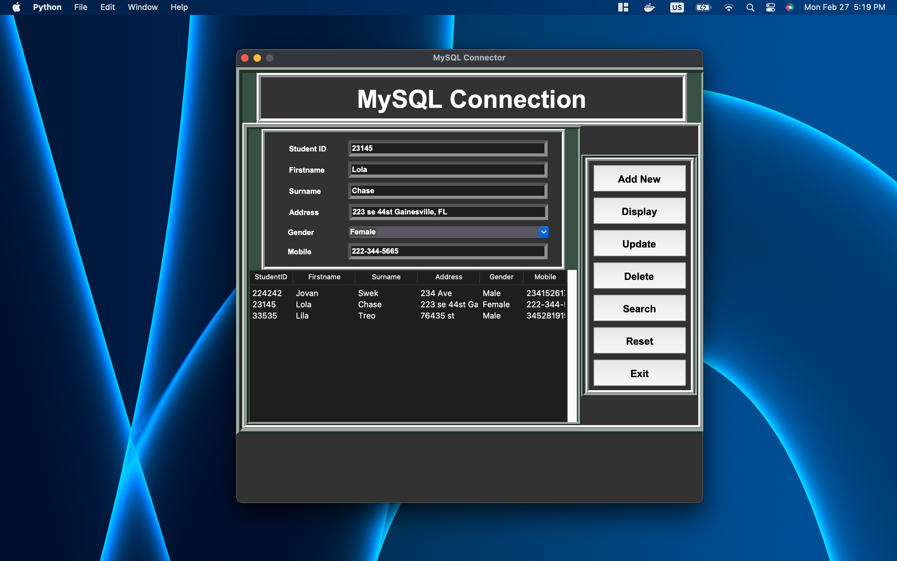 MySQL-connector